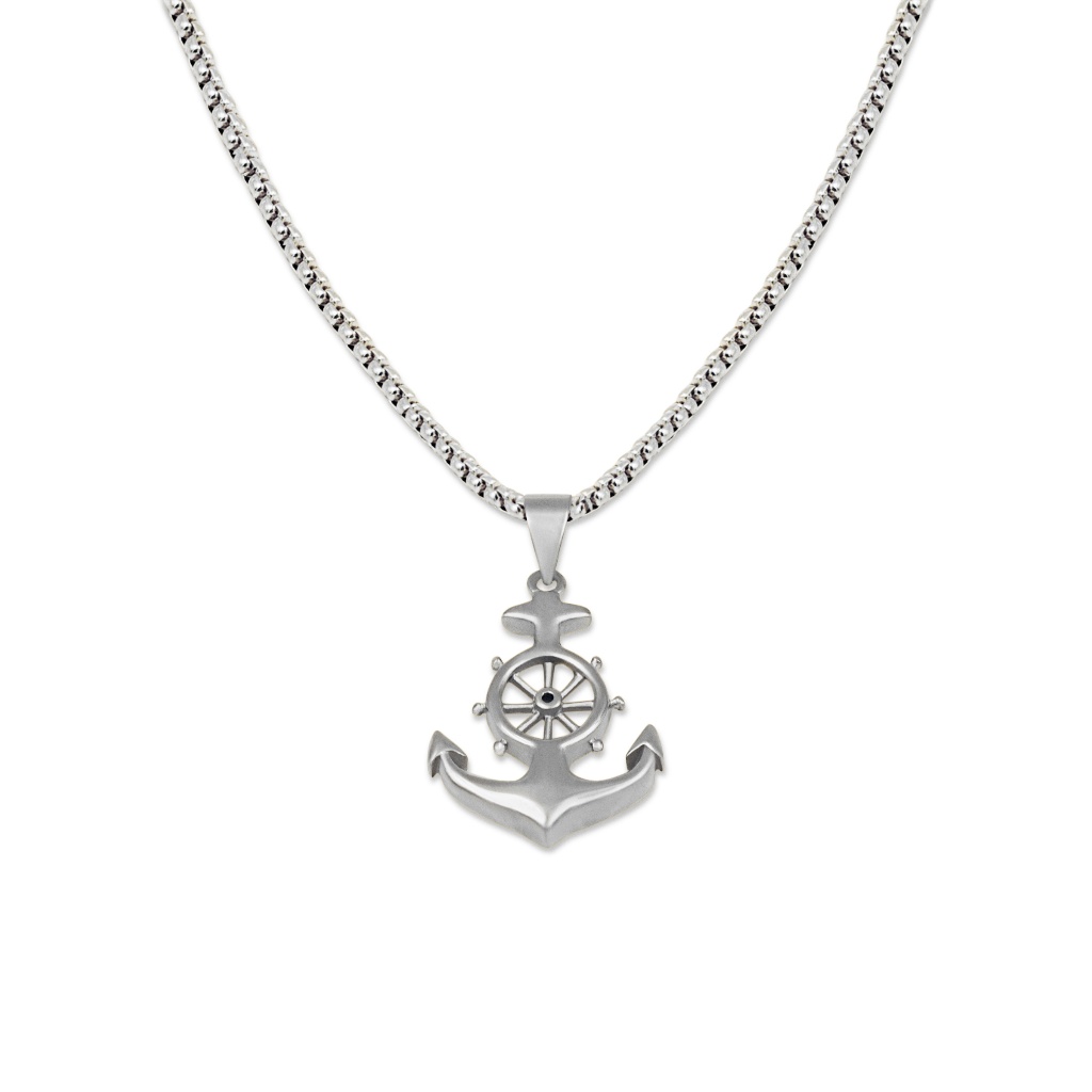 The Unisex Anchor Stainless-Steel Necklace